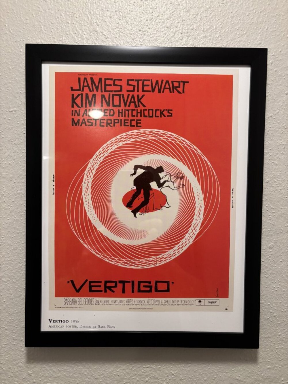 Vertigo (1958) Framed 8.5x11 Inch Art Print